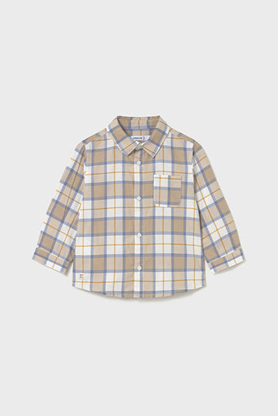 mini boy check shirt