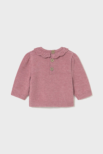 baby girl ruffle collar sweater