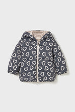 Load image into Gallery viewer, mini girls reversible heart coat
