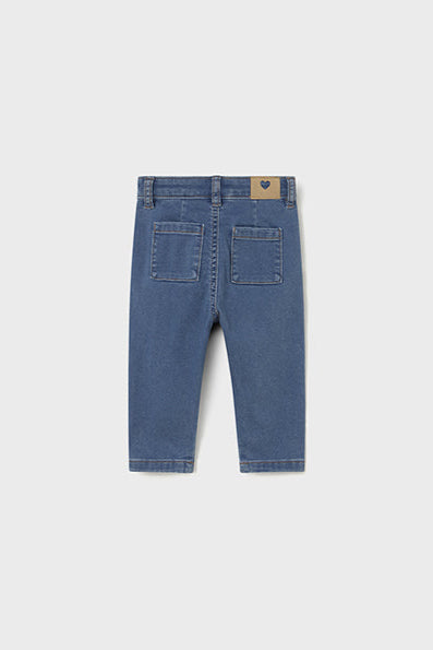 mini girl patch pocket jean