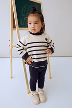 Load image into Gallery viewer, mini girl stripe sweater + pant set
