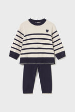 Load image into Gallery viewer, mini girl stripe sweater + pant set
