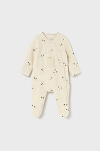 baby velour trees footie