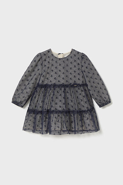 mini girl bow tulle dress