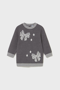 mini girls bows sweater dress