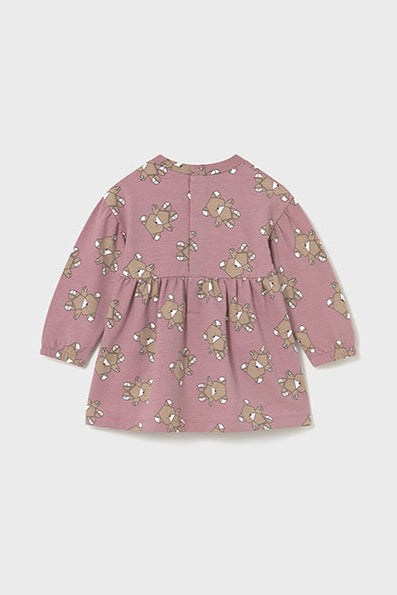 mini girls teddy bears fleece dress