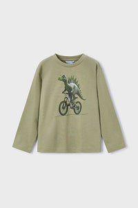 mini boy dino cycle tee