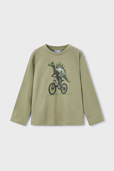 mini boy dino cycle tee