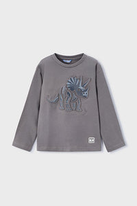 boys embossed dino tee