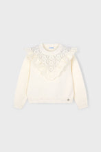 Load image into Gallery viewer, girls pointelle inset sweater
