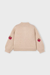 girls berry cardigan