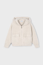 Load image into Gallery viewer, girls fuzzy hoodie cardigan
