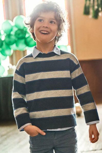 boys bold stripe sweater