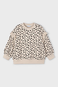 girls leo ruffle sweatshirt