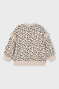 girls leo ruffle sweatshirt