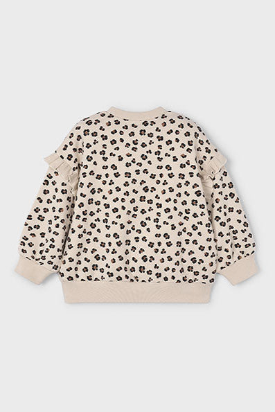 girls leo ruffle sweatshirt