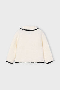 girls whip stitch coatigan