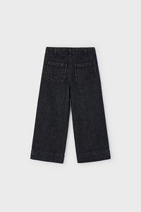 girls wide leg denim pant