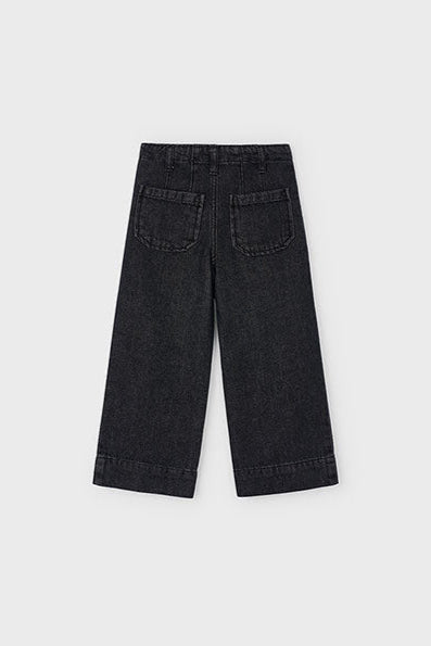 girls wide leg denim pant