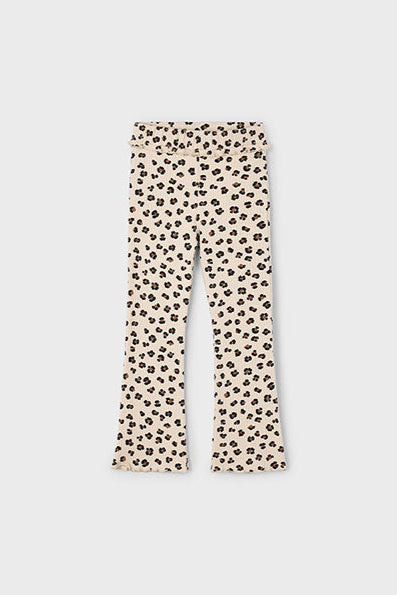 girls rib flare legging leo