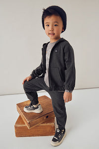 boys slub zip hoodie + jogger