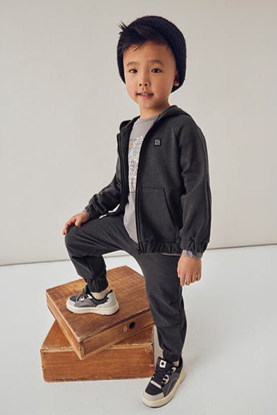 boys slub zip hoodie + jogger
