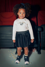 Load image into Gallery viewer, girls pleat satin skirt
