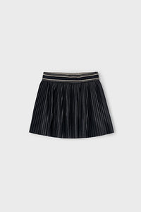 girls pleat satin skirt