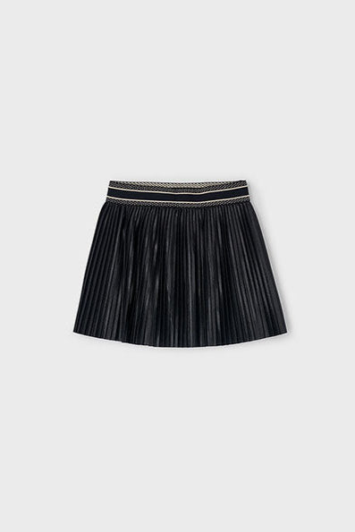 girls pleat satin skirt