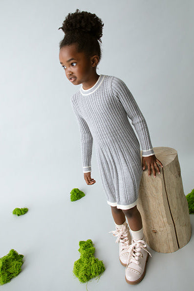 girls cable sweater dress