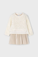 Load image into Gallery viewer, girls sequin sweater + pleat dress

