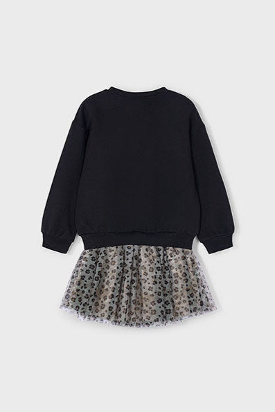 girls leo tulle skirt + sweatshirt set