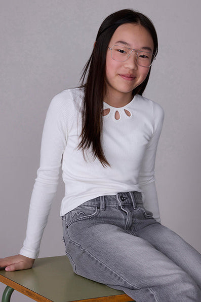 tween rib keyhole tee