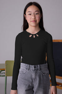 tween rib keyhole tee