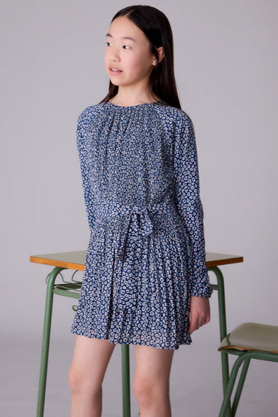 tween leo pleat dress
