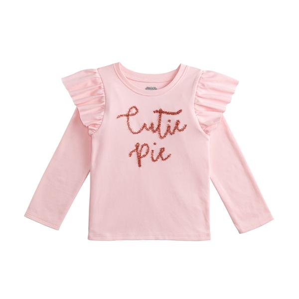 girls pumpkin tinsel tee