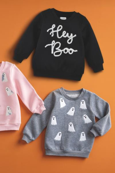 kids ghost boucle sweatshirt
