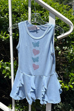 Load image into Gallery viewer, girls butterfly hearts tank dress
