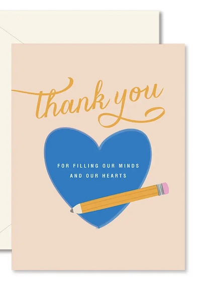 card filling our hearts teacher