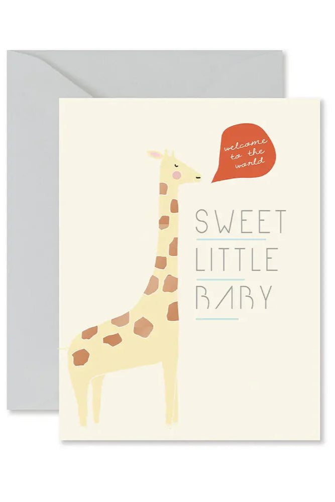 card giraffe baby