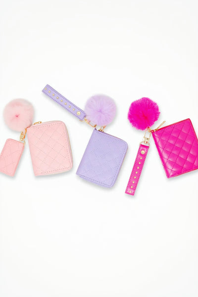 stud strap pom wallet