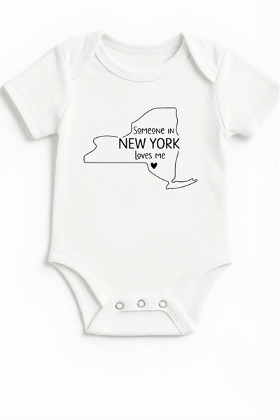 baby onesie loves me NY