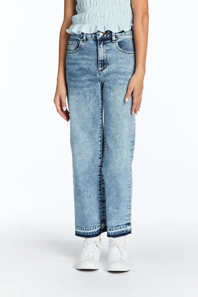 girls slim wide jean