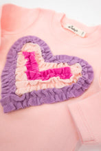 Load image into Gallery viewer, baby tee + pant set ruffle heart
