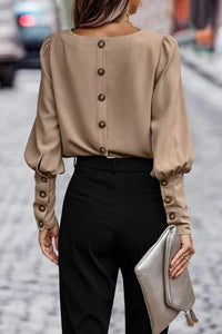 button back blouse