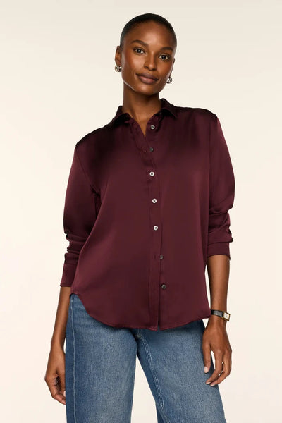 Satin Button Down Shirt