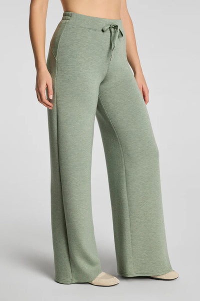brush heather wide leg pant
