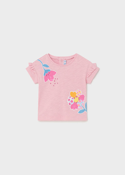mini girl 2 flowers tee