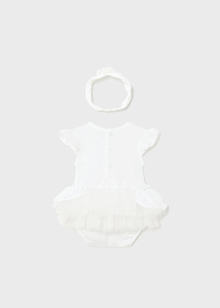 baby eyelet + tutu bubble bodysuit