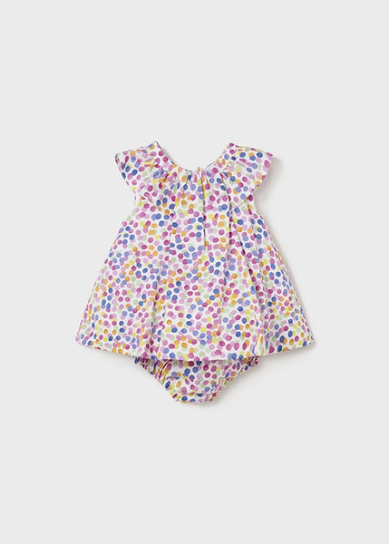 baby poplin dot dress + bloomer